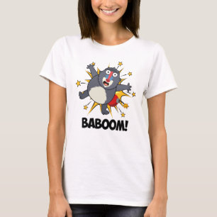 Baboom Funny Exploding Baboon Pun  T-Shirt