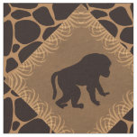 Baboon &amp; Animal Print Diamond Pattern. Fabric