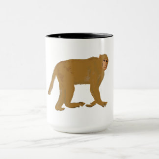Baboon monkey art mug