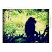 Baboon Silhouette (Front Horizontal)