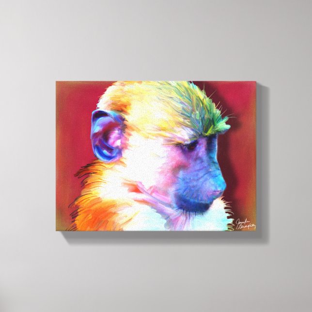 Baboon Stretched Canvas 12x (Front)