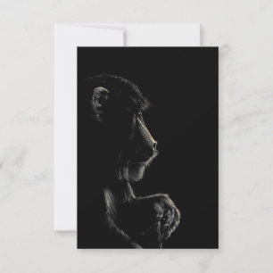 Baboon Thank You Card