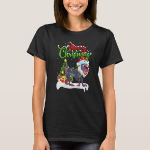 Baboon Xmas Decorations Santa Baboon Christmas T-Shirt