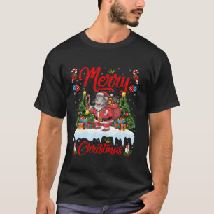 Baboon Xmas Tree Lighting Santa Baboon Christmas T-Shirt