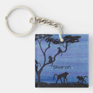 Baboons Keychain