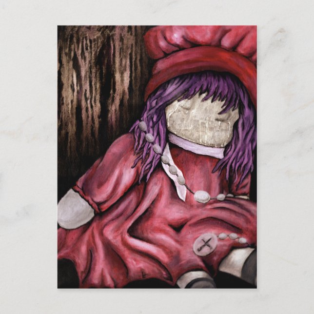 babtized. baby doll. postcard (Front)