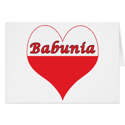 Babunia Polish Heart (Front Horizontal)