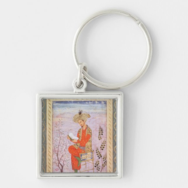 Babur  Reading, Mughal Keychain (Front)
