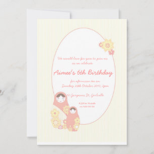 Babushka Baby Shower Invitation