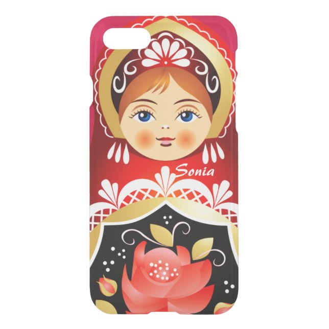 Babushka Matryoshka  Russian Doll Uncommon iPhone Case (Back)