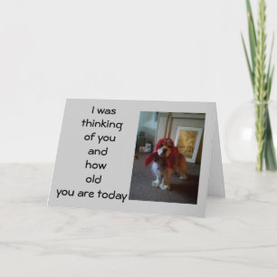 BABUSHKA PUPPY "40th" BIRTHDAY WISH Card