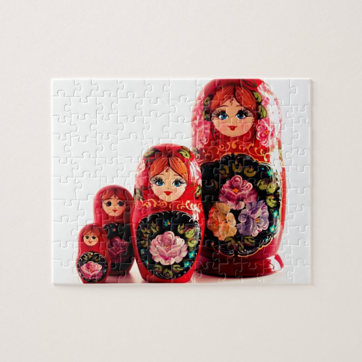 Babushka Russian Doll Jigsaw Puzzle Zazzle