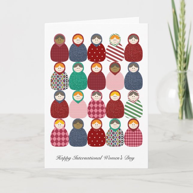 Babushka - Women's Day Card (Front)
