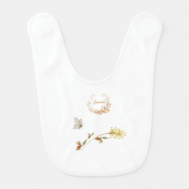 Baby 1st birthday  baby bib (Front)