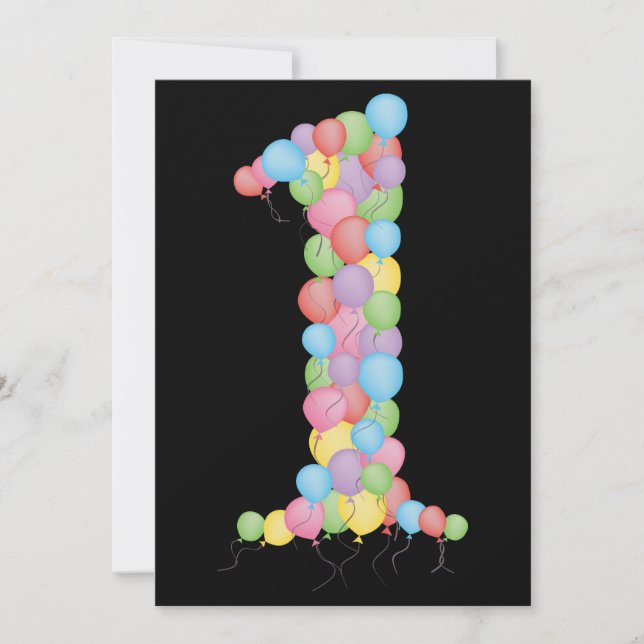 Baby 1st Birthday Party Custom Invite Invitation (Front)