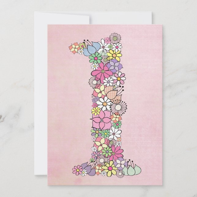 Baby 1st Birthday Party Custom Invite Invitation (Front)