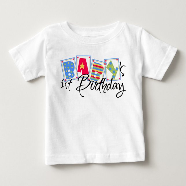 Baby 1ST. Birthday T-shirt (Front)