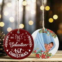 Baby 1st Christmas Home Decor Ceramic Ornament