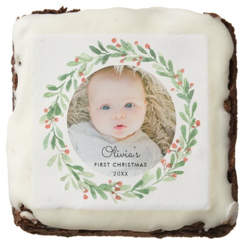 Baby 1st Christmas Photo  Brownie