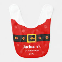 baby's 1st holiday bibs