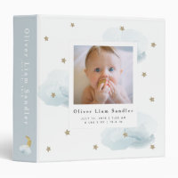 Baby 1st Year Photo Album Blue Twinkle Little Star