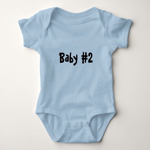 Baby 2 Blue Baby Bodysuit