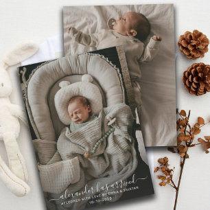 Baby 2 Photo Birth Announcement