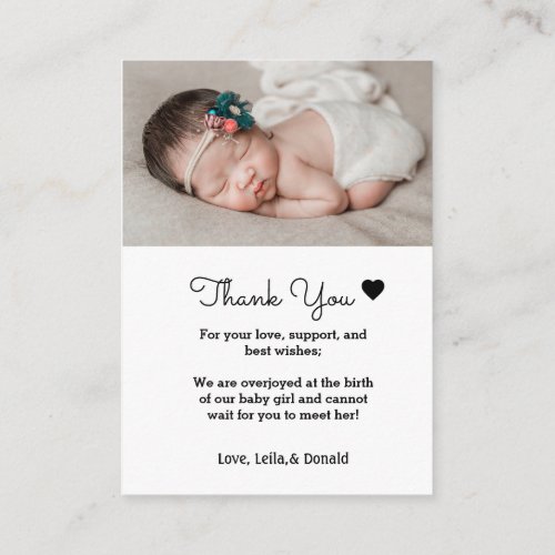 Baby 4 photo Birth Announcement cardNew Baby card