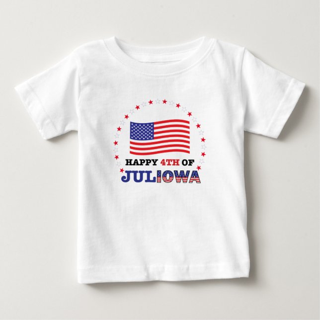 Baby 4th of JULIOWA T-Shirt (Front)