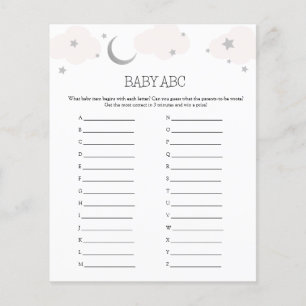 Baby ABC Baby Shower Game