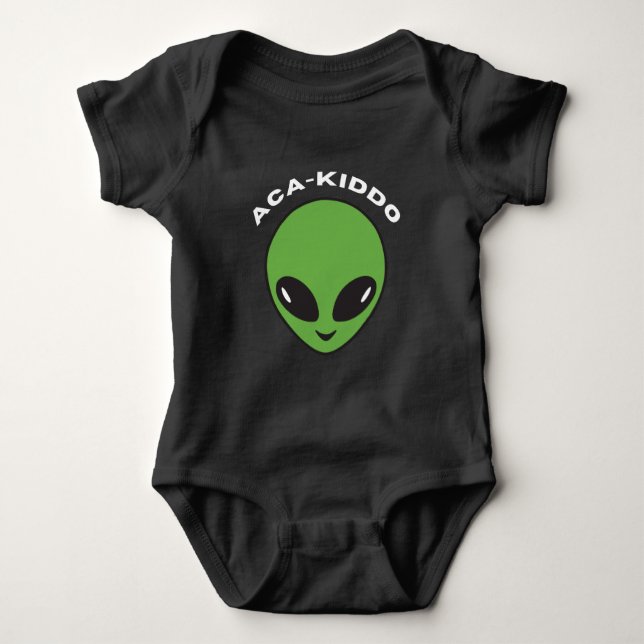 BABY - "Aca-kiddo" + Fire it up on back Baby Bodysuit (Front)