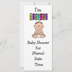 Baby Adoption Shower Invitation - Caucasian