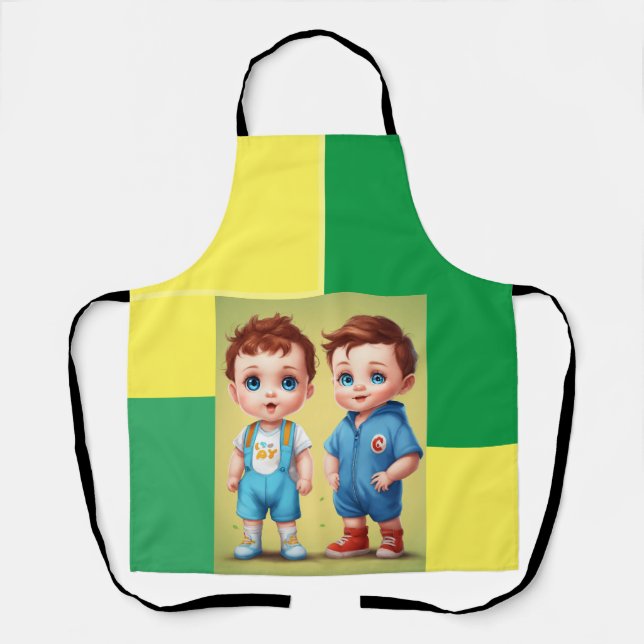 BABY & ADULT Print Apron (Front)