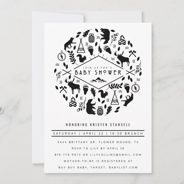 BABY ADVENTURE INVITATION (Front)