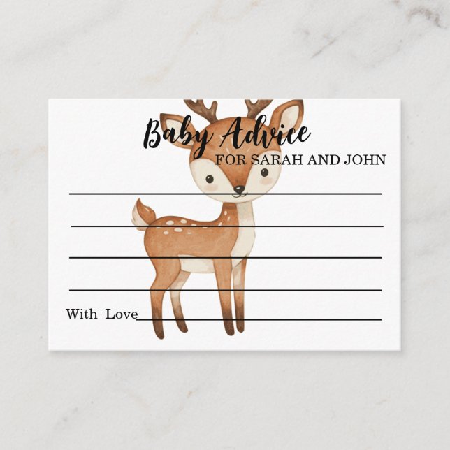 Baby Advice For New Parents Modern Baby Shower (Front)