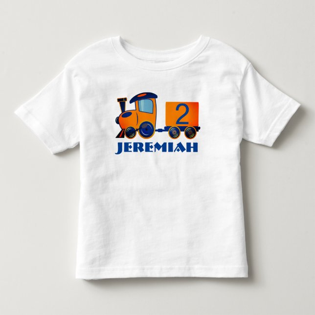 Baby Age Birthday Train Toddler T-shirt (Front)