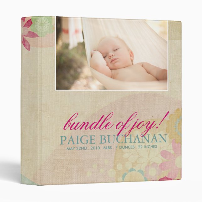 Baby Album 3 Ring Binder (Front/Spine)