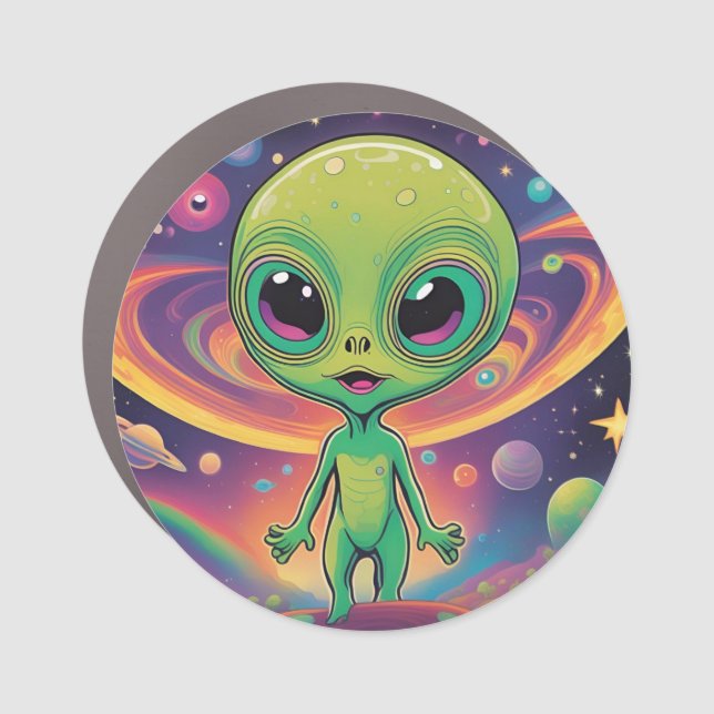 Baby Alien Car Magnet (Front)