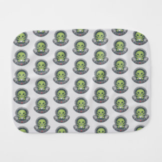 Baby Alien in UFO Burp Cloth