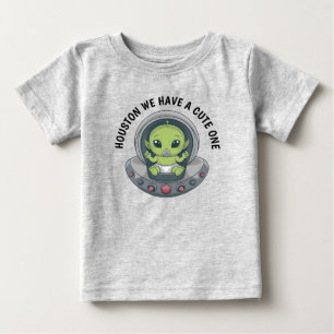 Baby Alien in UFO T-Shirt