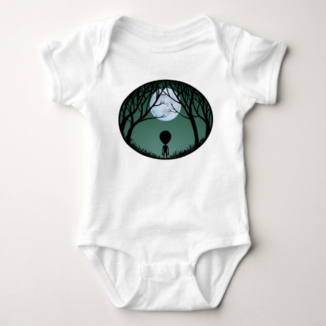 Baby Alien Romper Cute Alien Baby One-piece (Front)