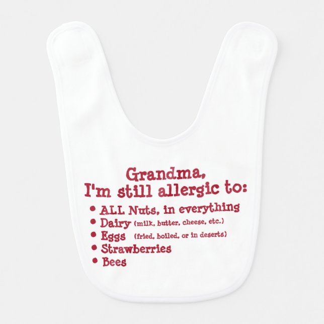 Baby Allergy Bib (Front)