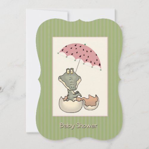 Baby Alligator Baby Shower Invitation