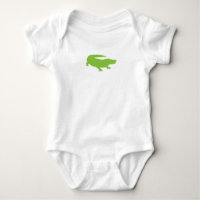 Baby Alligator Crocodile Green Preppy Fun