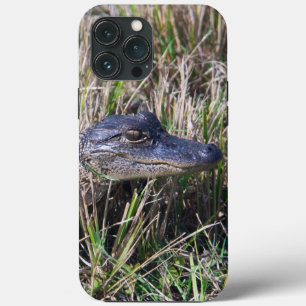 Baby Alligator in Marsh Grass Photography iPhone 13 Pro Max Case