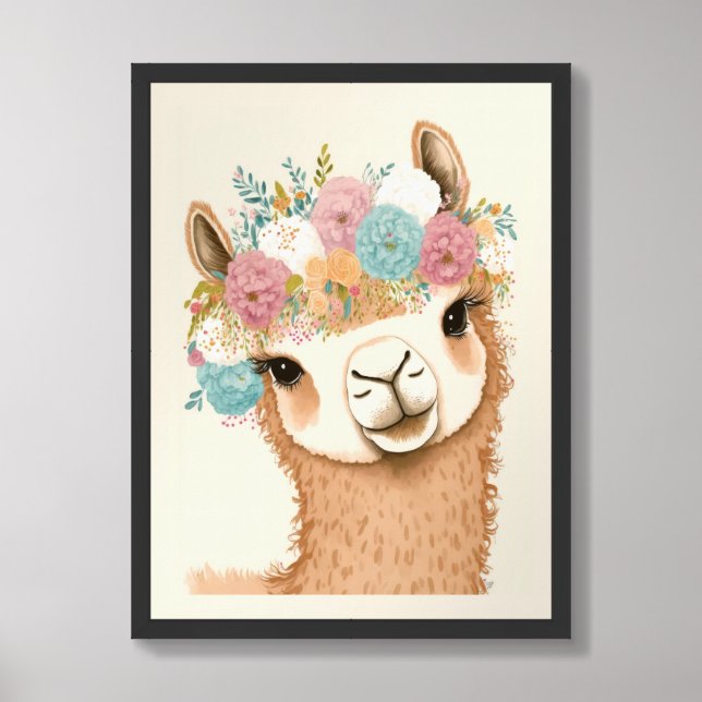 Baby Alpaca  Framed Art (Framed Front)