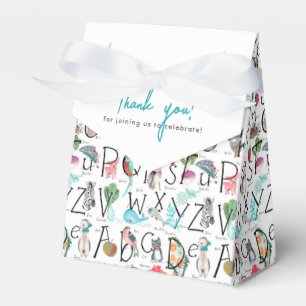 Baby Alphabet ABC Baby Shower Invitation Favor Boxes
