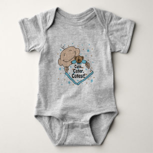Baby American Apparel Bodysuit "Cute"/BLUE
