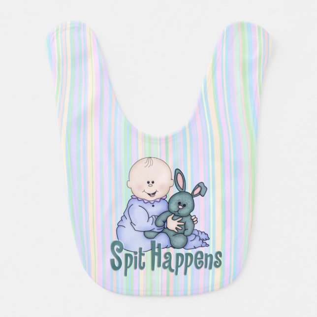 Baby and Bunny Humor Bib (Front)