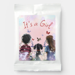 Baby and her Puppy   It's a Girl Watercolor  Lemonade Drink Mix